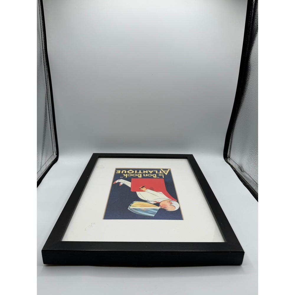 Leonetto Cappiello Le Bon Bock Atlantique Framed Vintage Ad Art Print 11x14 - Picture 7 of 12